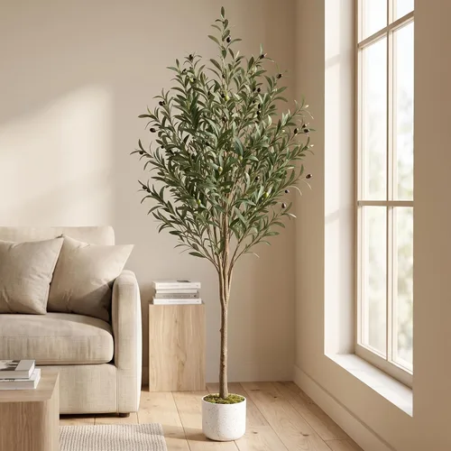 Vista 22 de GarveeHome Árbol de buganvilla artificial de 5 pies, planta de buganvilla de seda sintética con maceta, decoración interior y exterior, planta