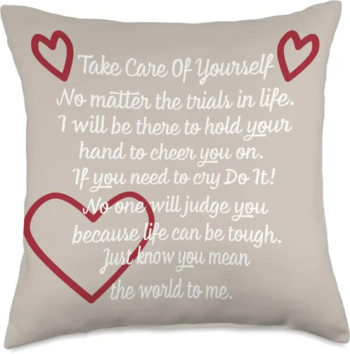 Vista 5 de DesignsByKelley Best Wishes Fast Recovery Gifts Cojín inspirador con texto en inglés «Get Well Gift» Hope You Feel Better Soon, 16 x 16 pulgadas