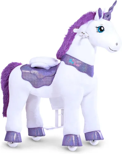 Vista 14 de PonyCycle Juguetes para montar Caballo negro esencial Modelo E (con freno/ 76 cm de altura/Tamaño 3) Pony Rider Animales caminantes Caballo balancín