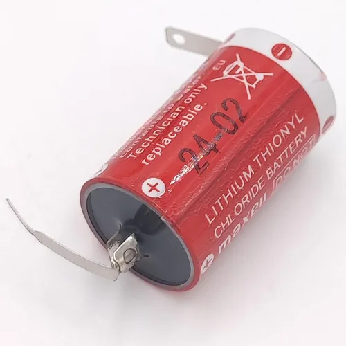 Vista 4 de 20pcs batería para Maxell ER3 3.6V 1100MAH Li-ion PLC batería con pies de soldadura