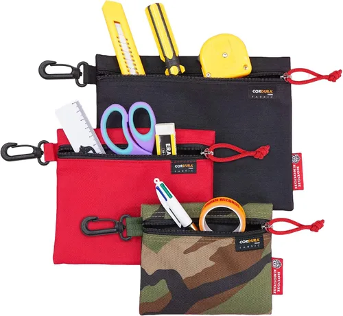 Vista 9 de Rough Enough - Bolsa de herramientas pequeña, organizador de almacenamiento de múltiples herramientas con paquete de bolsas de clip
