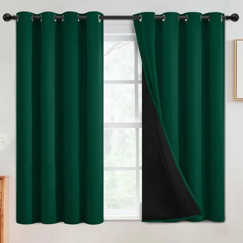 Vista 107 de SimpleHome - Cortinas opacas 100% para recámara, cortinas de ventana con ojales beige, con aislamiento térmico, cortinas de oscurecimiento
