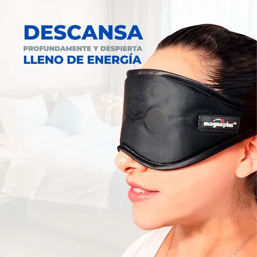 Vista 5 de Máscara magnética para dormir con 10 imanes de ferrita 3800 Gauss
