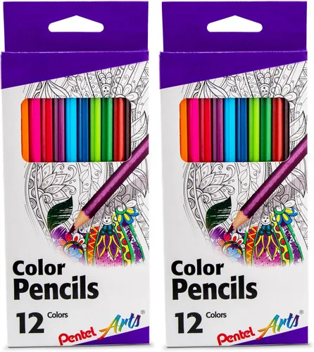 Vista 12 de Pentel Arts - Lápices de colores, colores surtidos, paquete de 36 (CB8-36)