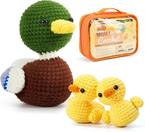 Vista 9 de Crochetobe Kit de ganchillo para principiantes, el kit de inicio de ganchillo incluye instrucciones fáciles de seguir y tutoriales en video, kit