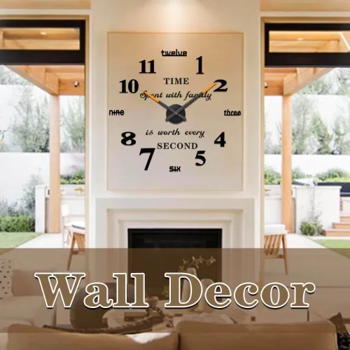 Vista 2 de VANGOLD Reloj de pared DIY sin marco, espejo 3D, gran silencio, calcomanías de pared para sala de estar, dormitorio, decoración del hogar