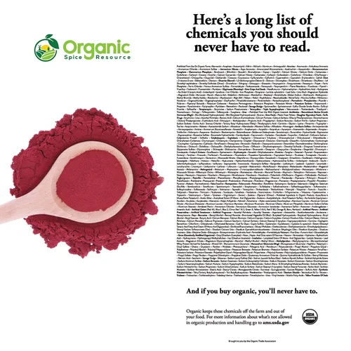 Vista 6 de SHOPOSR - Polvo de remolacha orgánica 8 onzas o 226g Aprobado por la USDA Orgánico, crudo y sin OMG Potenciador de óxido nítrico, aumenta