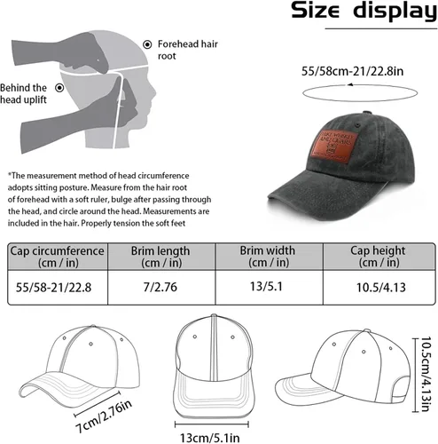 Vista 121 de Philysonic Funny Hat I Like Whisky and Cigars and Maybe 3 People Sombreros para Hombres Gorras de Béisbol Gorras Ajustables