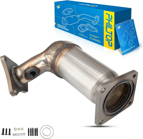 Vista 74 de PHILTOP Convertidor Catalítico de Ajuste Directo para Murano 2009 2010 2011 2012 2013 2014 3.5L, Cáscara de Acero Inoxidable Aluminio 203-1010