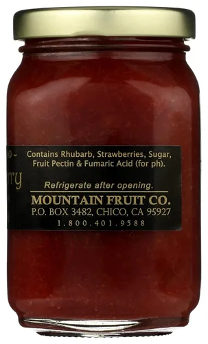 Vista 7 de Mountain Fruit Company Mermelada de bayas de ruibarbo, 9.5 onzas