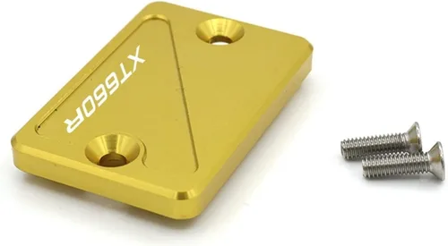 Vista 2 de Piezas de motocicleta para Yamaha XT660R 2004-2014 Tapa de la cubierta del depósito del líquido de frenos delanteros (color : dorado)