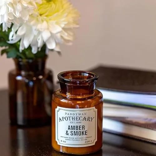 Vista 6 de Paddywax Artisan Apothecary - Vela perfumada con tapa en tarro de vidrio reutilizable, vela de soja de combustión limpia con aproximadamente 54