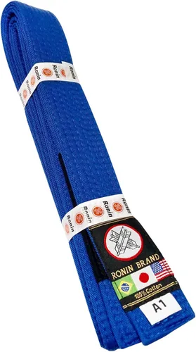 Vista 4 de Ronin BJJ Gi Belt - Cinturón brasileño Jiu Jitsu - Tela de polialgodón