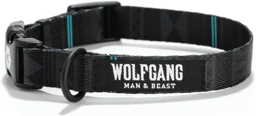 Vista 15 de Wolfgang - Collar de perro resistente y ajustable con hebilla de nailon de liberación rápida para caminar y entrenar, estampado BrookTrout, talla S