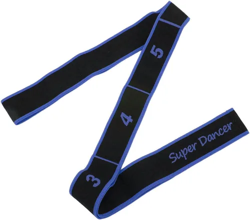 Vista 3 de Drfeify Banda elástica para hacer ejercicio, gimnasio, entrenamiento de danza latina, banda elástica con súper elasticidad, adecuada para baile