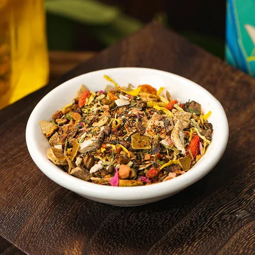 Vista 4 de Té de hierbas diario, té de 18 sabores con 18 hierbas diferentes, té de hierbas naturales (1 caja 30 bolsas)