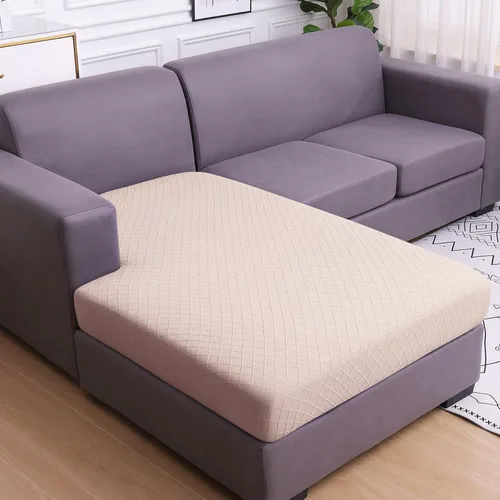 Vista 10 de hyha Fundas de cojín para sofá al aire libre, fundas lavables para sofá seccional, jaspe de diamante, funda elástica para cojín de asiento de sofá