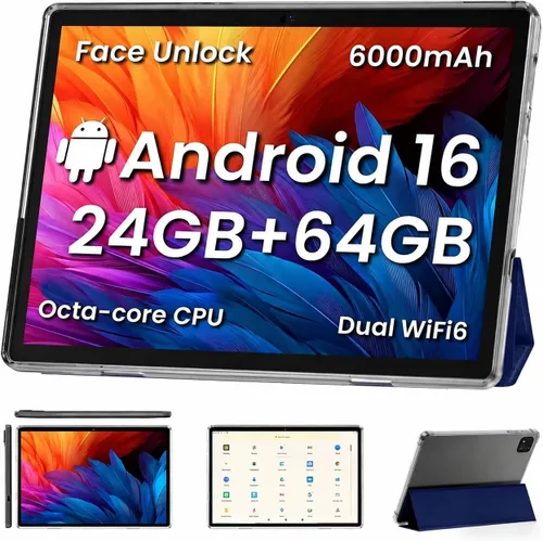Vista 8 de Tablet Android 14, tabletas de 10 pulgadas, CPU Octa Core, 10GB+64GB+512GB de expansión, pantalla de 1280x800, Wi-Fi6, cámara dual, PC tablet