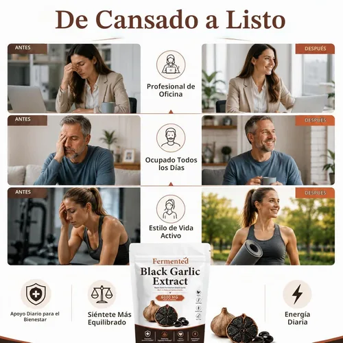 Vista 4 de Extracto de ajo negro fermentado, cápsulas blandas de ajo negro premium, 300 cápsulas