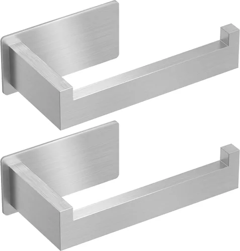Vista 12 de Auxmir Soporte de papel higiénico autoadhesivo, soporte para rollo de baño