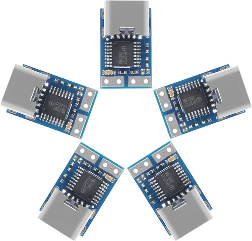 Vista 3 de AITRIP 5 unidades PDC004-PD PD Módulo señuelo de señuelo, USB-C PD 15 V CC Módulo de disparo de potencia de voltaje fijo 5A Tipo-C entrada hembra