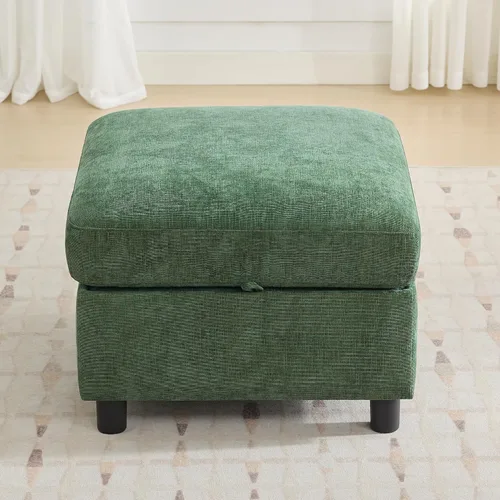 Vista 46 de WUTUTUEE Sofá biplaza modular de 58 pulgadas, sofá biplaza moderno de 2 plazas con almacenamiento, sofá modular de felpilla para sala de estar, Beige