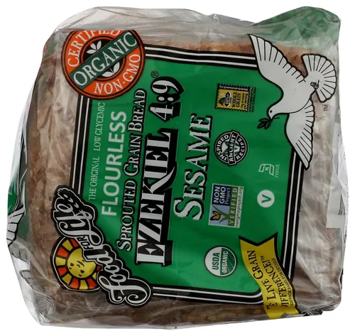 Vista 5 de Food For Life Pan de grano germinado sin harina, sésamo, 24 oz (congelado)