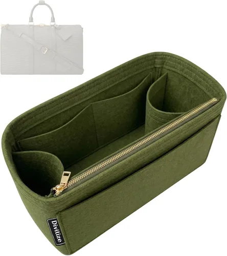 Vista 33 de Divitize Organizador de bolso premium compatible con LV Keepall 25/35/45/50/55/60, hecho a mano, ajuste perfecto, cómodo y resistente, fieltro