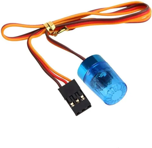 Vista 22 de 2 luces LED ultra brillantes de policía, lámpara estroboscópica de flash giratorio, 5 modos para 1/8 1/10 1/14 RC coche extinción de incendios