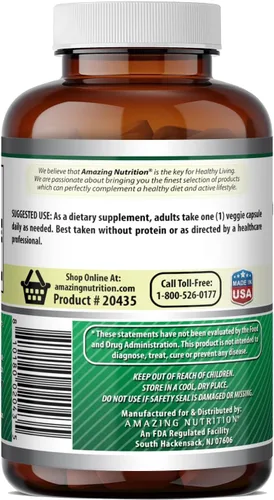 Vista 4 de Amazing Formulas GABA - Suplemento de cápsulas vegetales por porción de 750 mg Sin OMG Sin gluten Fabricado en Estados Unidos Ideal