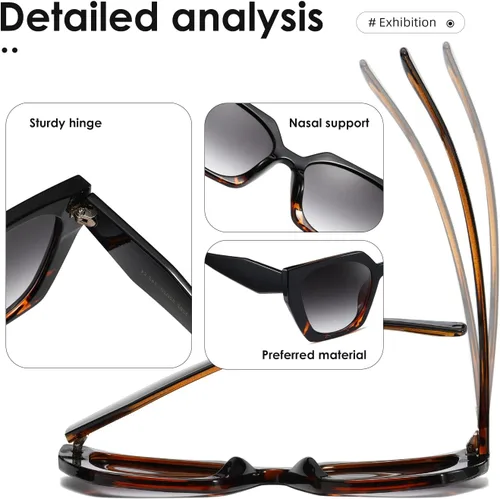 Vista 5 de kimorn Gafas de sol para mujeres y hombres de moda retro gafas de sol de moda K1354