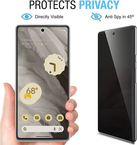 Vista 2 de [2+2] Protector de pantalla de vidrio templado para Google Pixel 7 Pro (2 paquetes) + protector de lente de cámara (2 paquetes), película de vidrio