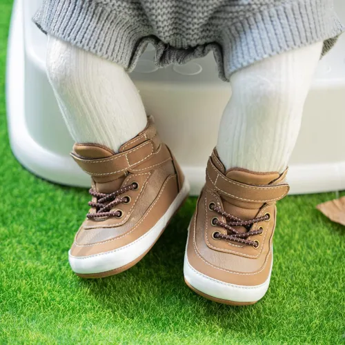 Vista 3 de KaKaKiKi - Tenis de lona para bebé, infante, niños, tenis con suela de goma antideslizante, tenis de caramelo caminantes, primerizos, precaminando