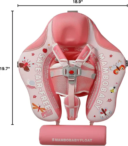 Vista 8 de Mambobaby Flotador con toldo mejorado no inflable para bebé, flotador inteligente de Mambo para natación, flotador de natación para bebé, flotador