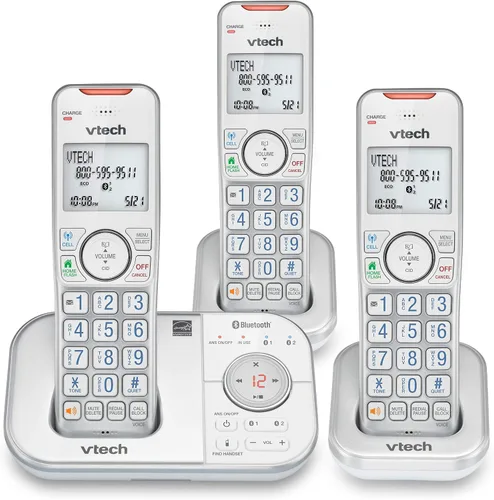 Vista 16 de VTech VS112 Teléfono Inalámbrico para el Hogar con Contestador, Bloqueo de Llamadas, Identificador de Llamadas, Intercomunicador y Conectar a