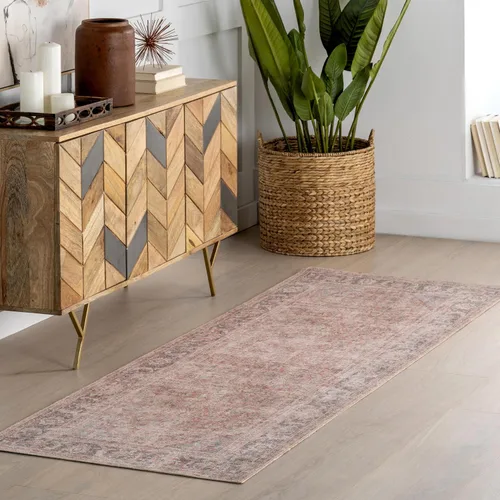 Vista 51 de nuLOOM Aether - Alfombra de área con medallón marrón, 8 x 10 pies Éter Marrón