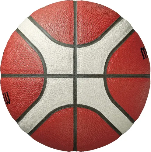 Vista 2 de Molten Balón de baloncesto, aprobado por FIBA, talla Adulto 7, 1 Juego, 1 Pieza, 72.4 cm, Naranja/Crema