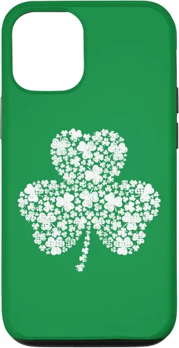 Vista 28 de Funda verde vintage con trébol relleno de trébol para iPhone 16