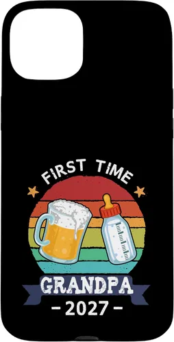 Vista 9 de First Time Grandpa 2027 Proud New Dad Grandpa Case for iPhone 17