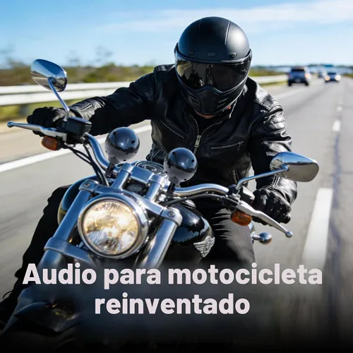 Vista 4 de GoHawk Altavoces Bluetooth para motocicleta, radio impermeable para AN4 Negro