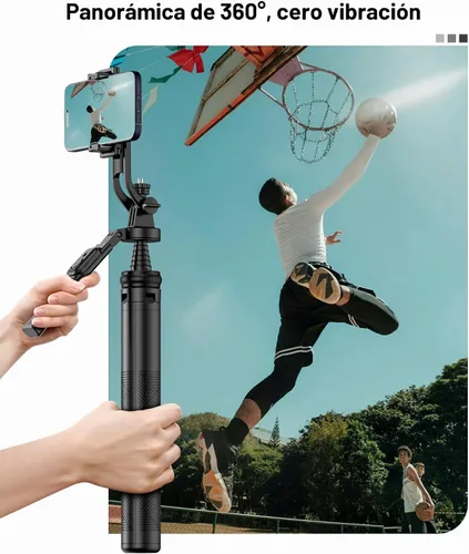 Vista 3 de 71" Phone Tripod for Recording, Selfie Stick for iPhone & Android