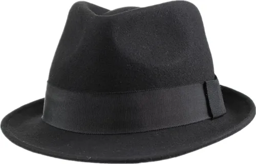 Vista 3 de Home Prefer Sombrero de invierno de fieltro de lana para hombre Sombrero de ala corta Fedora