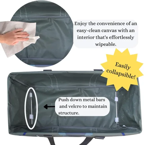 Vista 77 de NGIL Bolsa de comestibles reutilizable extra grande plegable de gran tamaño para comestibles, almacenamiento, picnic, playa, Estampado