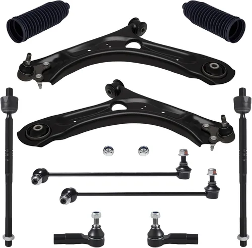 Vista 9 de TUCAREST K621949 K621950 (Par) Brazo de Control Inferior Delantero y Conjunto de Junta Esférica Compatible con VW Jetta 2011-2018 con Sedán de 4