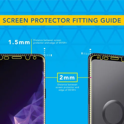 Vista 2 de ArmorSuit MilitaryShield - Protector de pantalla para Samsung Galaxy S9 Plus (compatible con funda), antiburbujas, HD, transparente