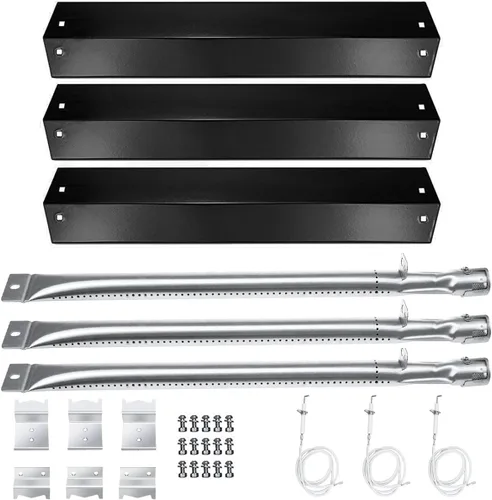 Vista 8 de Hisencn Kit de parrilla con quemadores, platos e encendedor para Para kit de quemador Char-Griller 3070