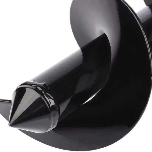 Vista 5 de Broca de taladro para plantar – Broca en espiral de 3 x 12 pulgadas – Herramienta de maceta de bulbos y excavadora de agujeros para poste – Taladro
