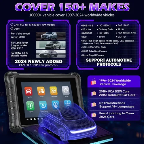 Vista 9 de Autel Escáner MaxiCheck MX900, herramienta de escaneo bidireccional 2026 con más de 3000 pruebas activas, diagnóstico de todos los sistemas, CAN