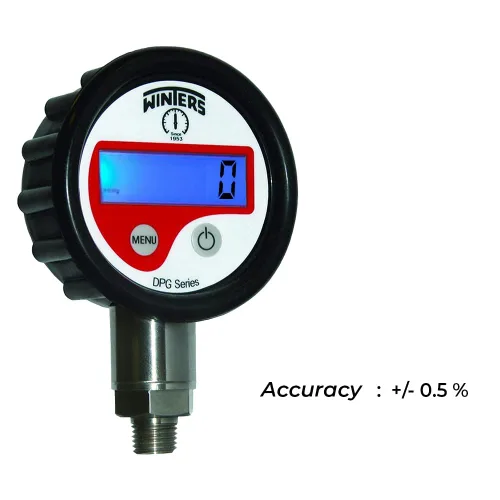 Vista 2 de Medidor de presión digital (rango: 0 a 10000 PSI) junto con certificado de calibración con trazabilidad Modelo: Winters DPG Series by INSTRUKART