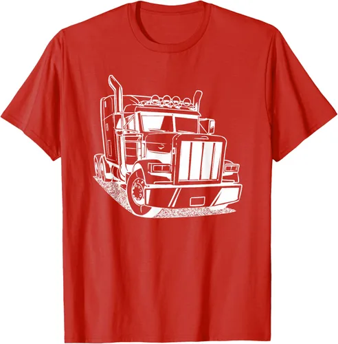 Vista 98 de Diesel Big Rig 18 Wheeler - Camiseta de camionero para camionero, Negro, S